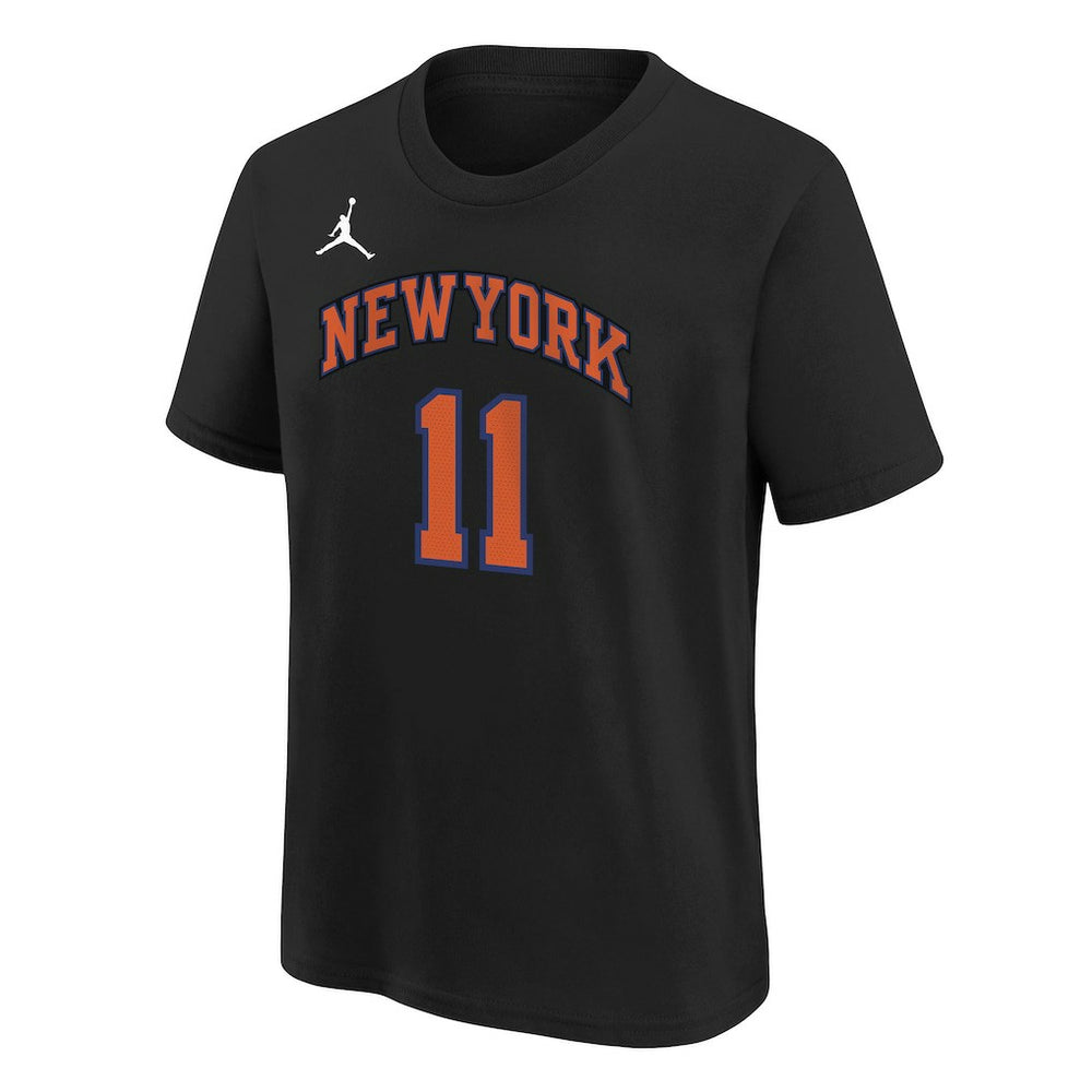 NBA - Jalen Brunson New York Knicks Jordan Brand Youth Statement Edition Name & Number T-Shirt - Black