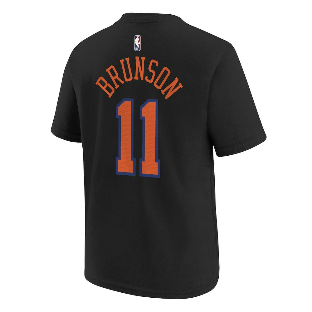NBA - Jalen Brunson New York Knicks Jordan Brand Youth Statement Edition Name & Number T-Shirt - Black
