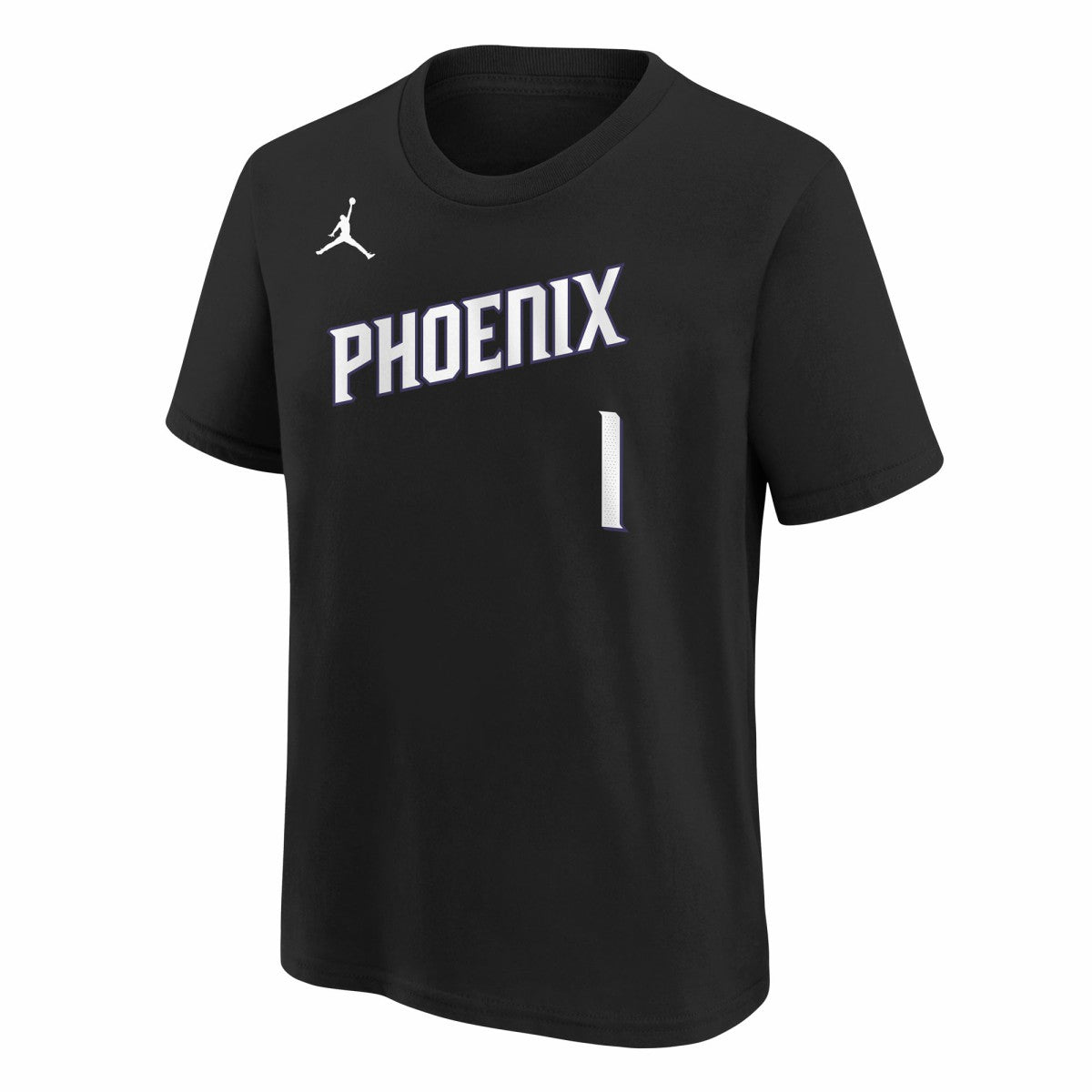 NBA - Devin Booker Phoenix Suns Jordan Brand Youth Statement Edition Name & Number T-Shirt - Black