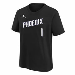 NBA - Devin Booker Phoenix Suns Jordan Brand Youth Statement Edition Name & Number T-Shirt - Black