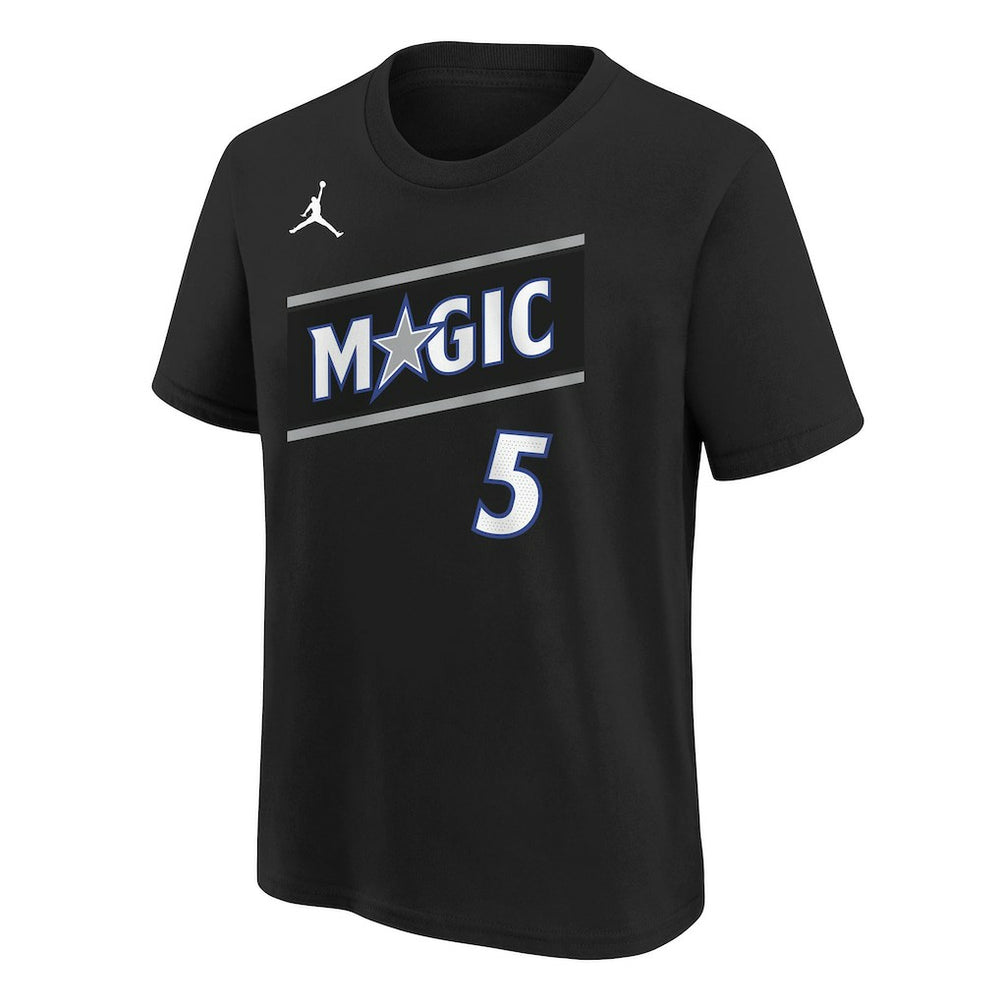 NBA - Paolo Banchero Orlando Magic Jordan Brand Youth Statement Edition Name & Number T-Shirt - Black