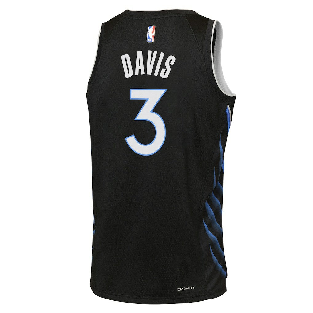 Nike - Anthony Davis Dallas Mavericks Youth 2025/26 City Edition Swingman Jersey - Black