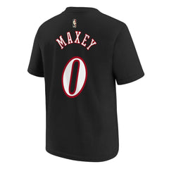 Nike - Tyrese Maxey Philadelphia 76ers Youth Name & Number T-Shirt - Classic Edition - Black