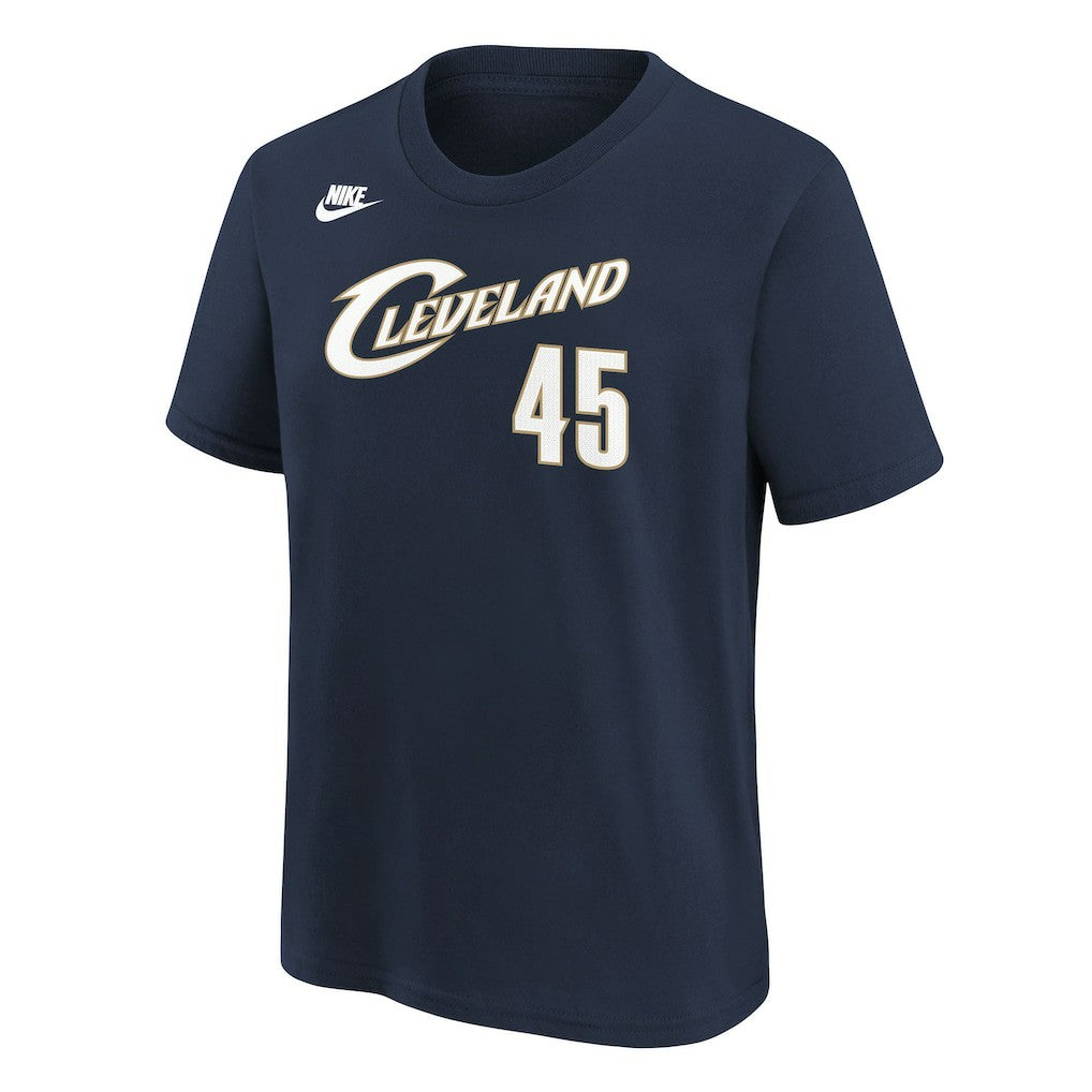 Nike - Donovan Mitchell Cleveland Cavaliers Youth Name & Number T-Shirt - Classic Editi- Navy