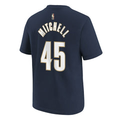 Nike - Donovan Mitchell Cleveland Cavaliers Youth Name & Number T-Shirt - Classic Editi- Navy