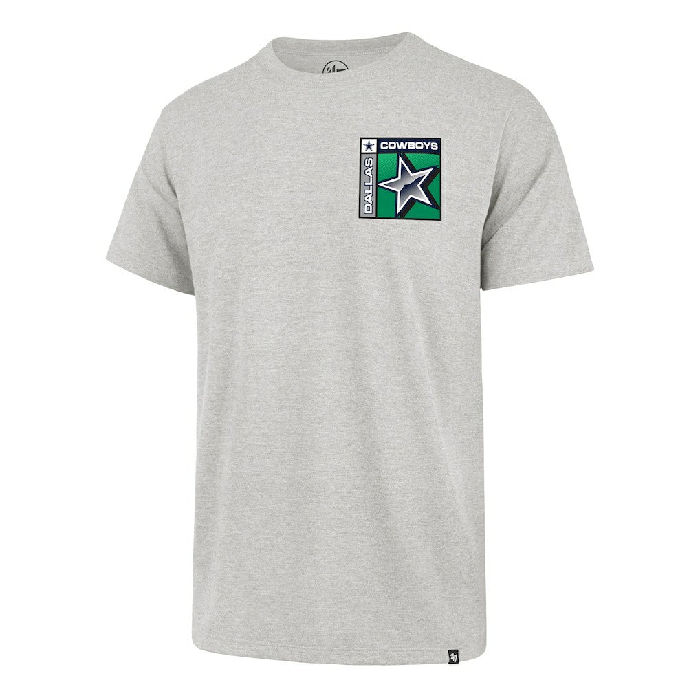 Dallas Cowboys '47 Chrome Plate Franklin T-Shirt Heather Gray - 47 brand