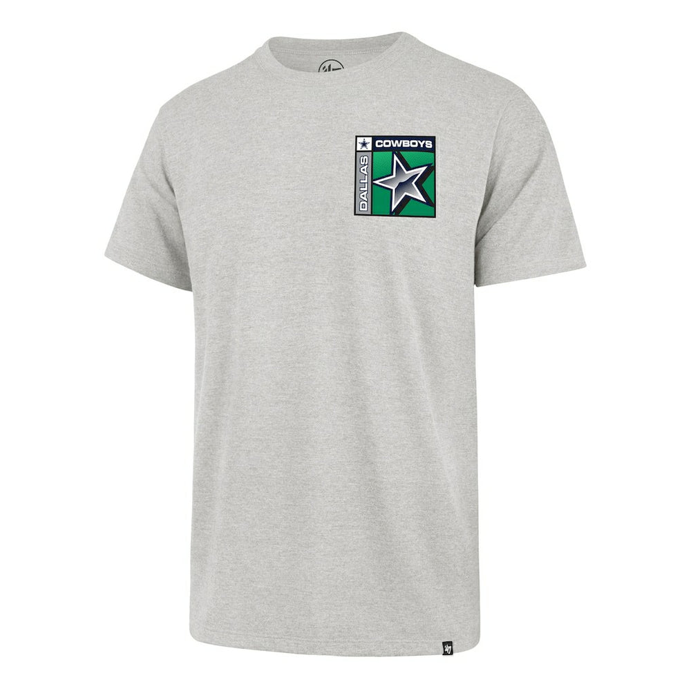 Dallas Cowboys '47 Chrome Plate Franklin T-Shirt Heather Gray - 47 brand
