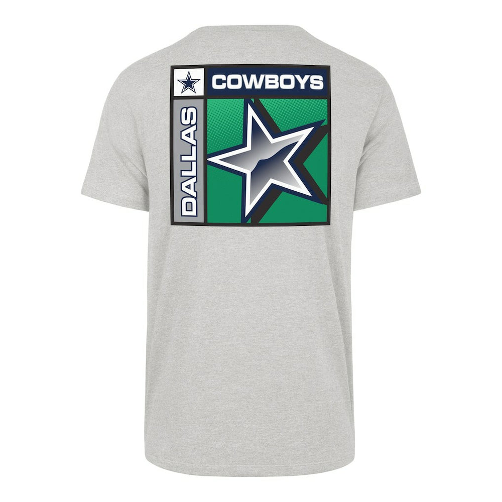 Dallas Cowboys '47 Chrome Plate Franklin T-Shirt Heather Gray - 47 brand