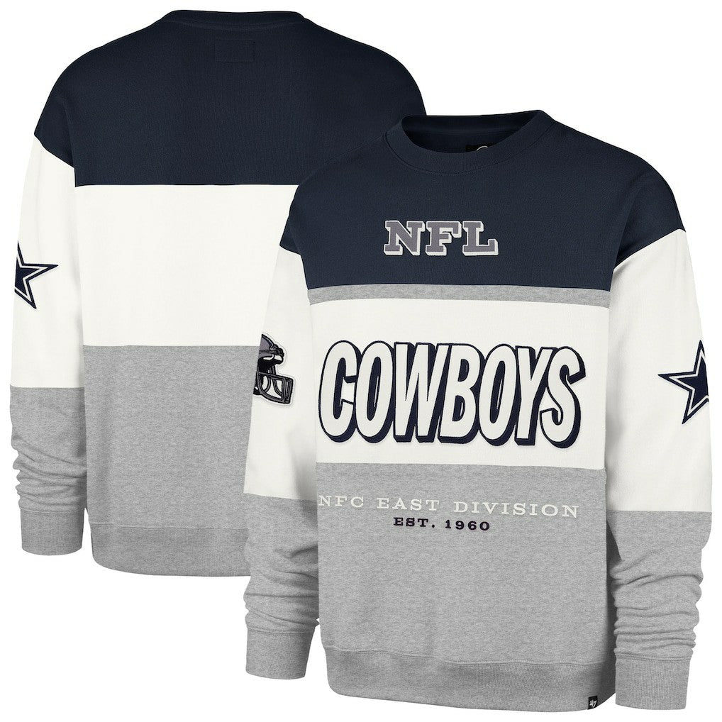 Dallas Cowboys '47 Breeze Maximalist Sweatshirt Navy/Gray - 47 brand