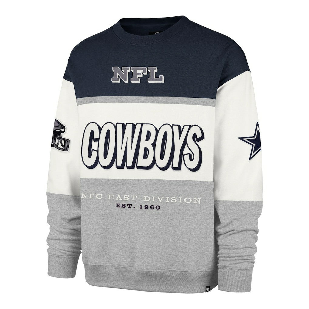 Dallas Cowboys '47 Breeze Maximalist Sweatshirt Navy/Gray - 47 brand