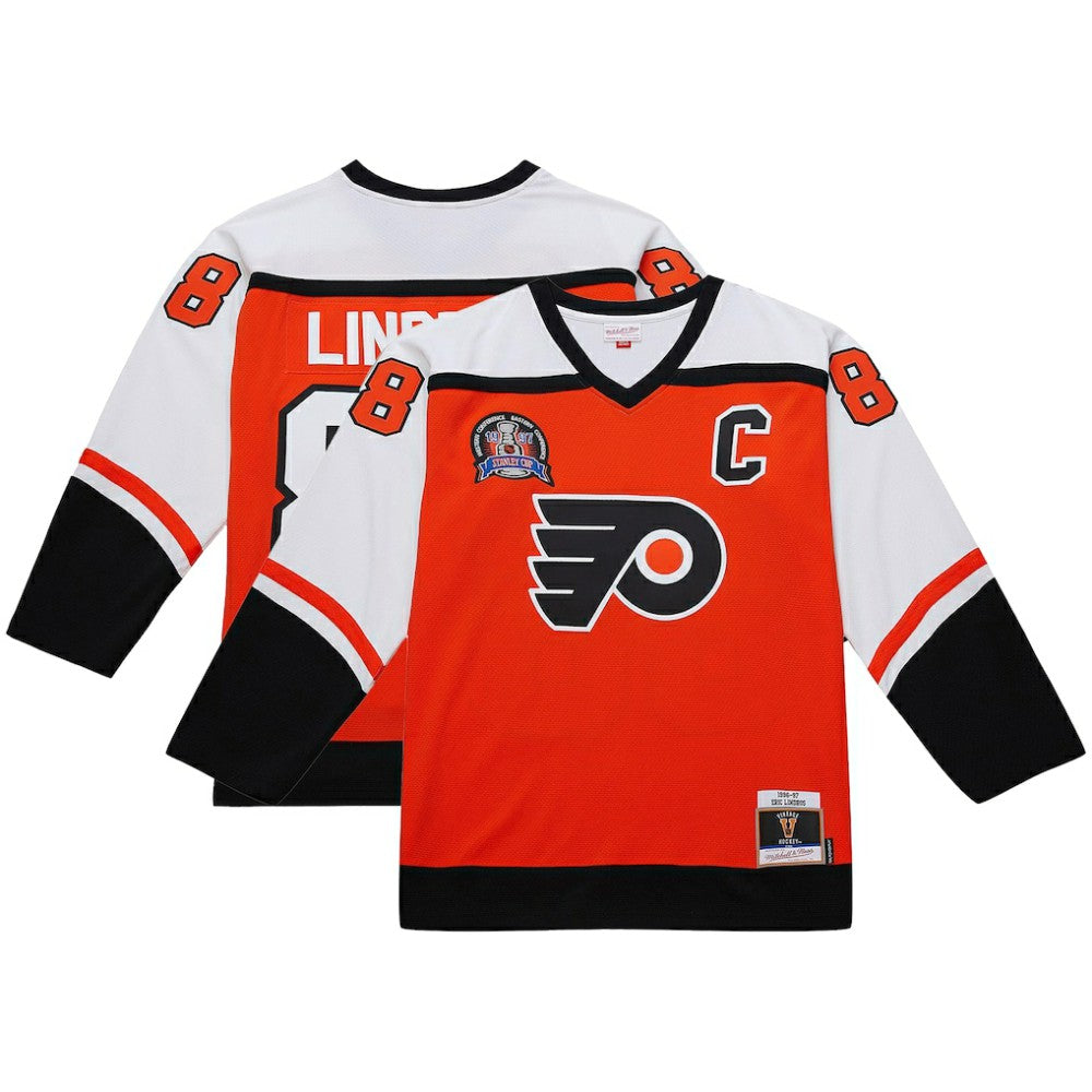 Eric Lindros Philadelphia Flyers - Mitchell & Ness Big & Tall 1996-97 Blue Line 2.0 Jersey Orange