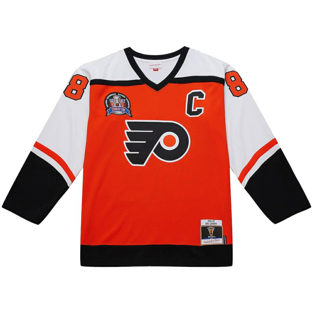 Eric Lindros Philadelphia Flyers - Mitchell & Ness Big & Tall 1996-97 Blue Line 2.0 Jersey Orange