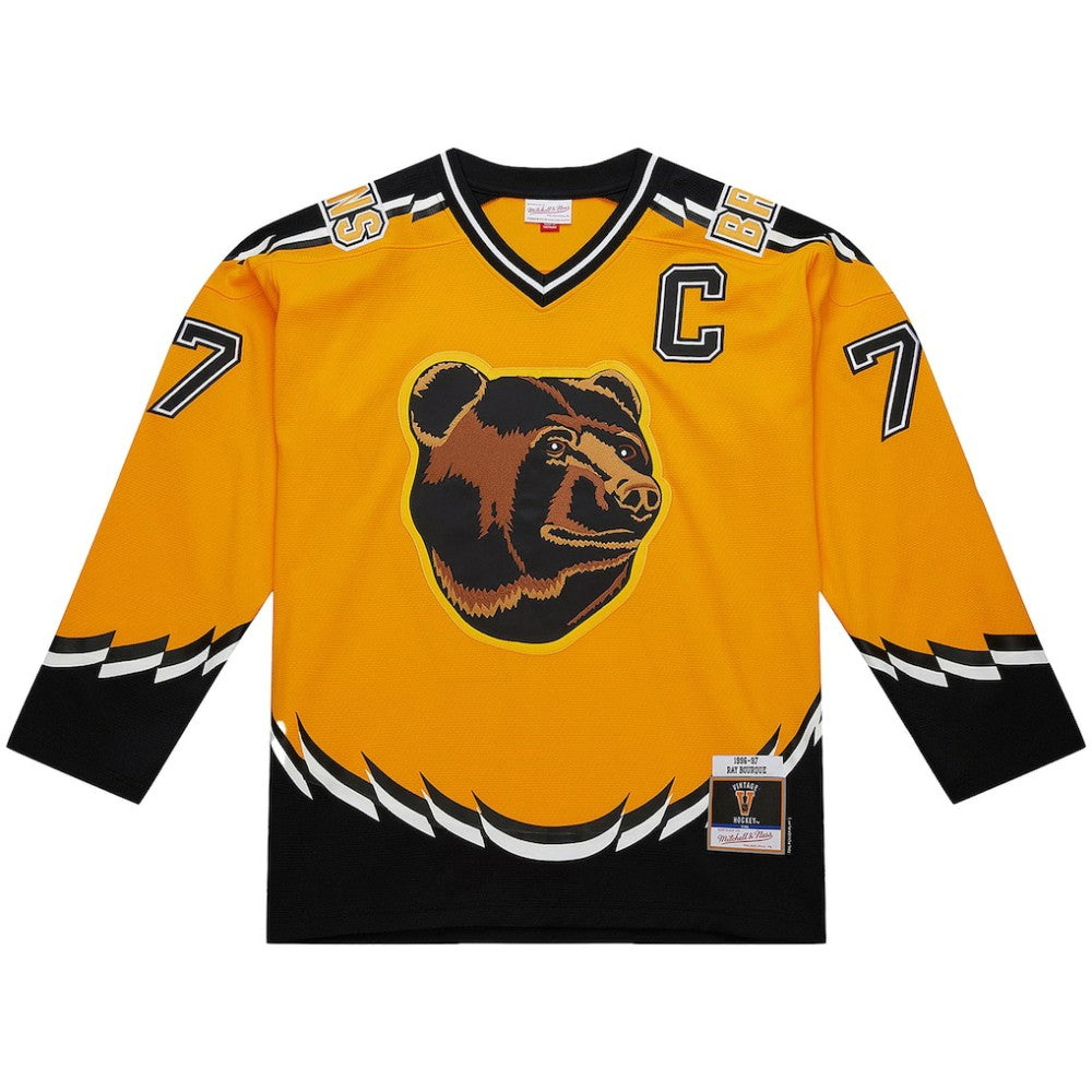 Ray Bourque Boston Bruins Mitchell & Ness Big & Tall 1996-97 Blue Line 2.0 Jersey Gold