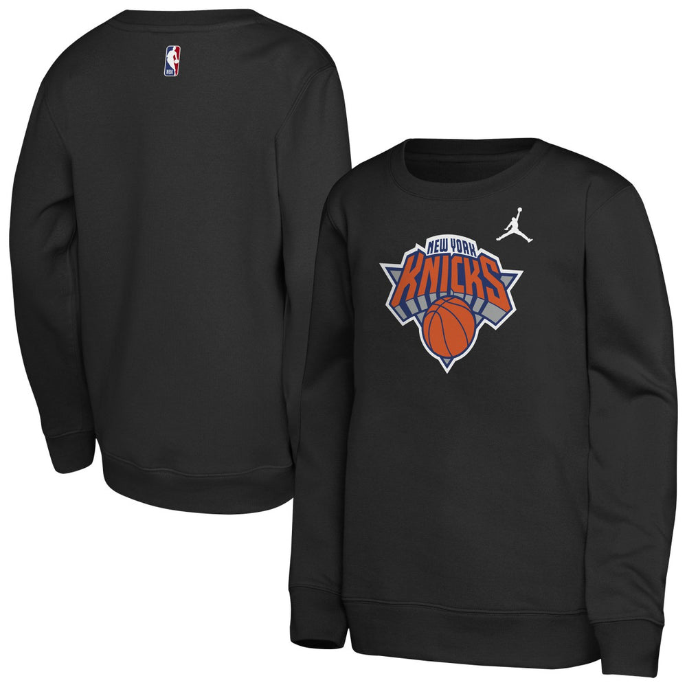 NBA - New York Knicks Jordan Brand Youth Courtside Statement Edition Sweatshirt - Black
