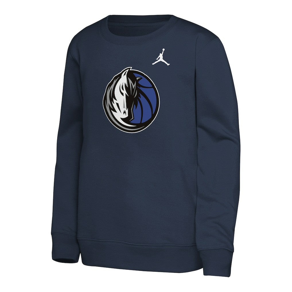 NBA - Dallas Mavericks Jordan Brand Youth Courtside Statement Edition Sweatshirt - Navy