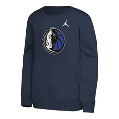 NBA - Dallas Mavericks Jordan Brand Youth Courtside Statement Edition Sweatshirt - Navy