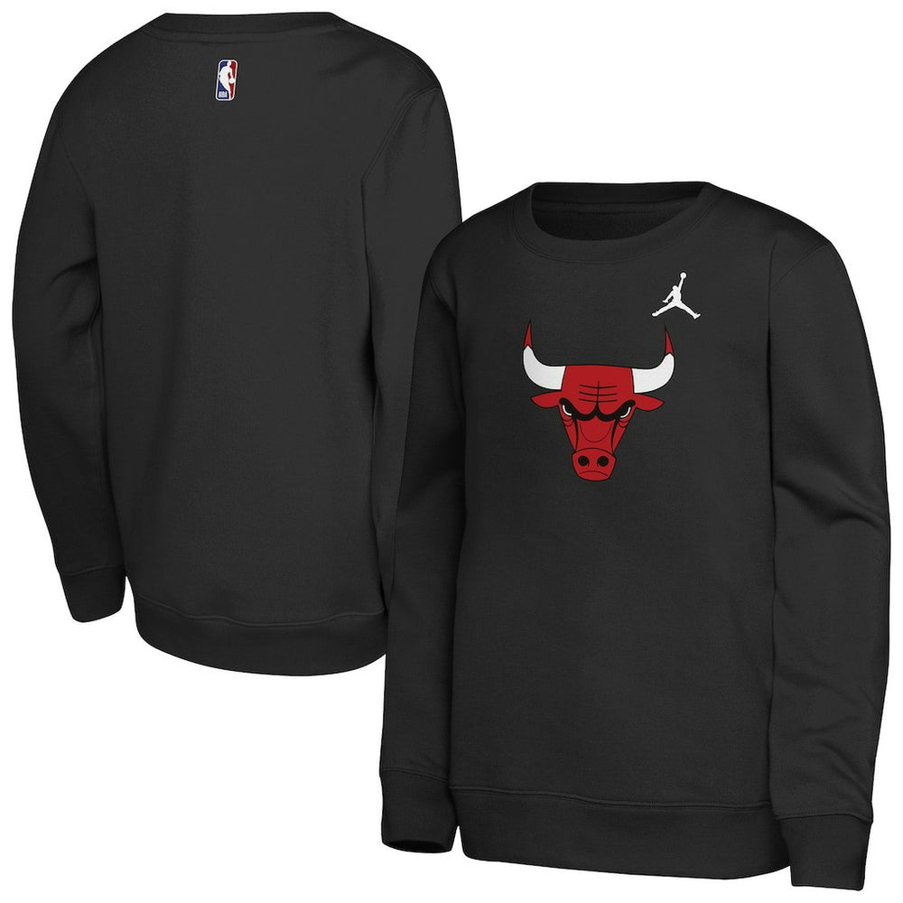 NBA - Chicago Bulls Jordan Brand Youth Courtside Statement Edition Sweatshirt - Black
