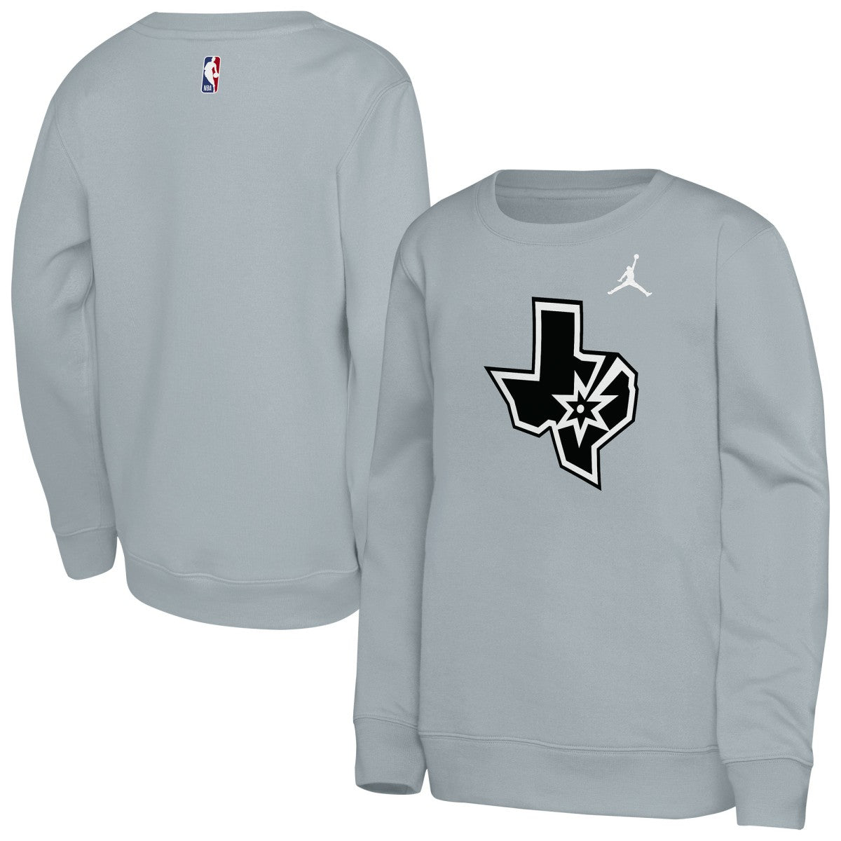 NBA - San Antonio Spurs Jordan Brand Youth Courtside Statement Edition Sweatshirt - Silver