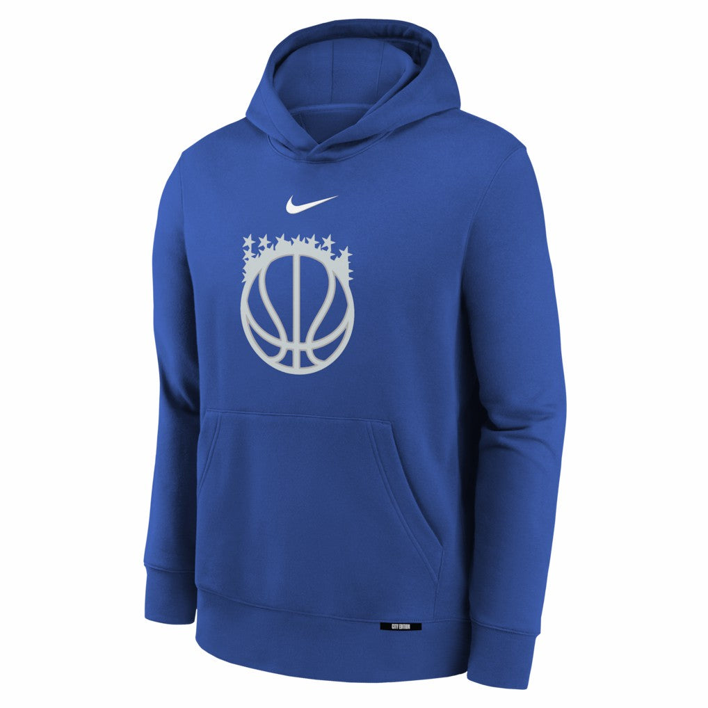 Nike - Orlando Magic Youth 2025/26 City Edition Club Fleece Pullover Hoodie - Royal