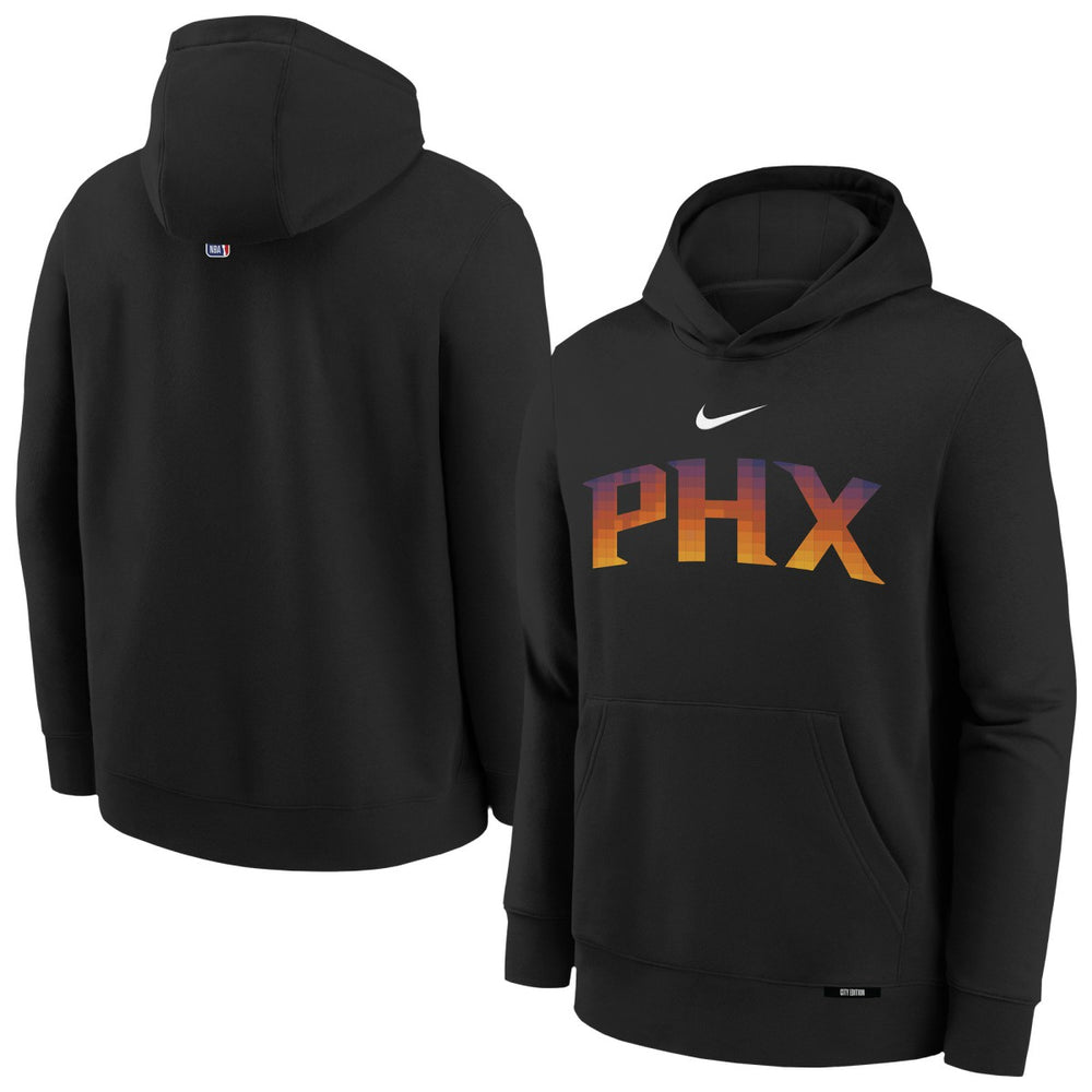 Nike - Phoenix Suns Youth 2025/26 City Edition Club Fleece Pullover Hoodie - Black