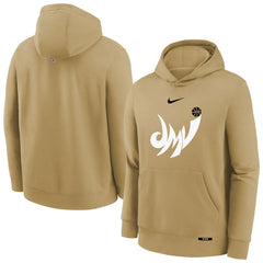 Nike - Washington Wizards Youth 2025/26 City Edition Club Logo Fleece Hoodie - Tan