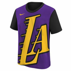 Nike - Los Angeles Lakers Youth 2025/26 City Edition Max90 T-Shirt - Purple/Black