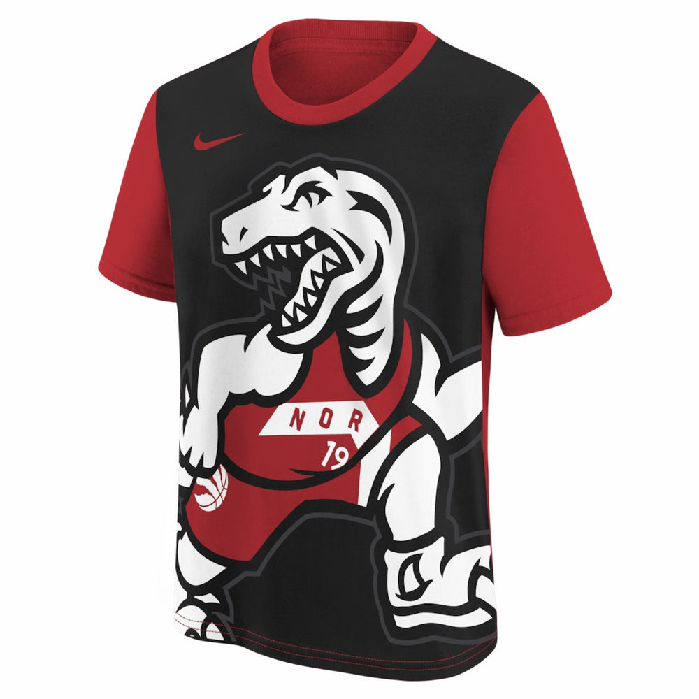 Nike - Toronto Raptors Youth 2025/26 City Edition Max90 T-Shirt - Red/Black