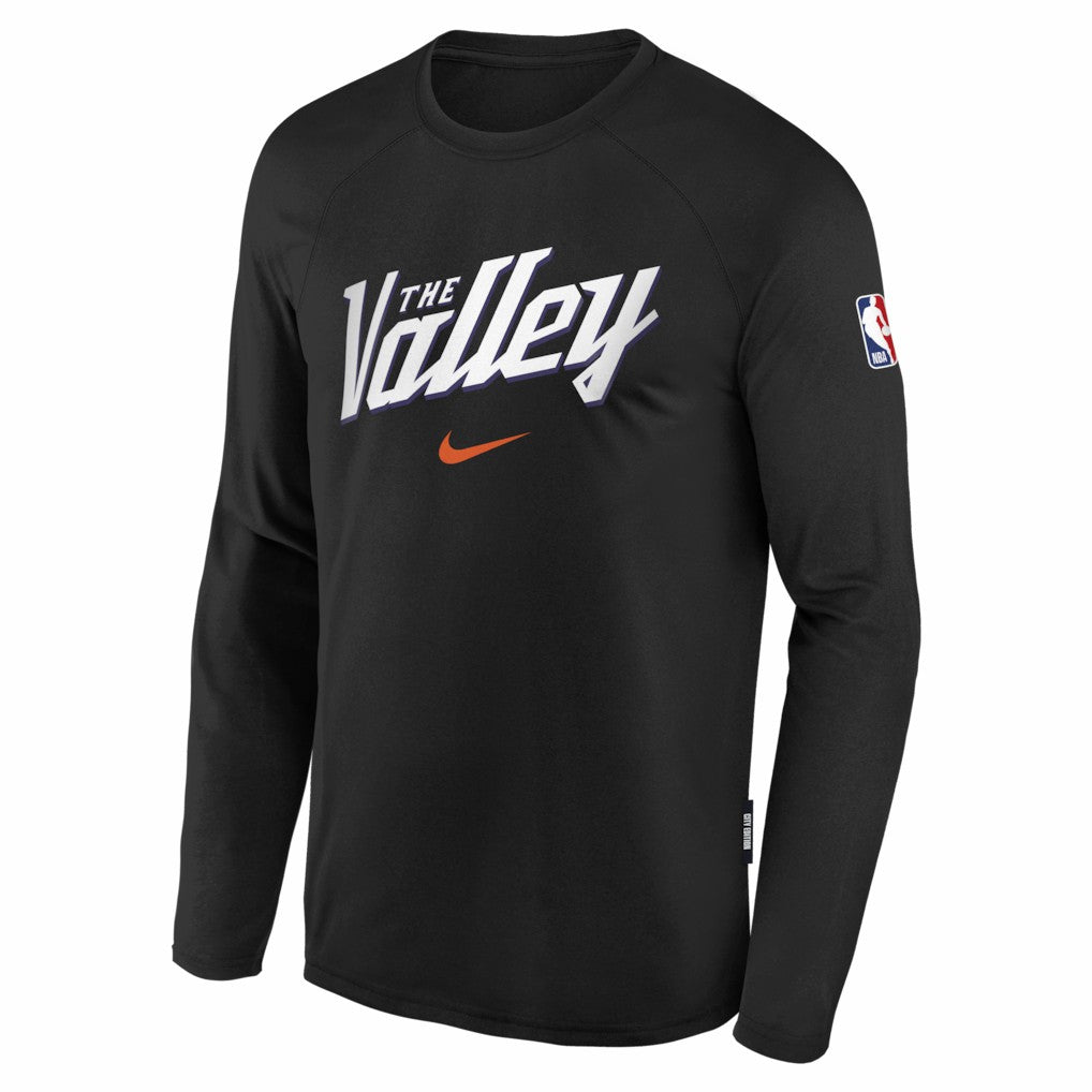 Nike - Phoenix Suns Youth 2025/26 City Edition Dri-Fit Long Sleeve Game Top - Black