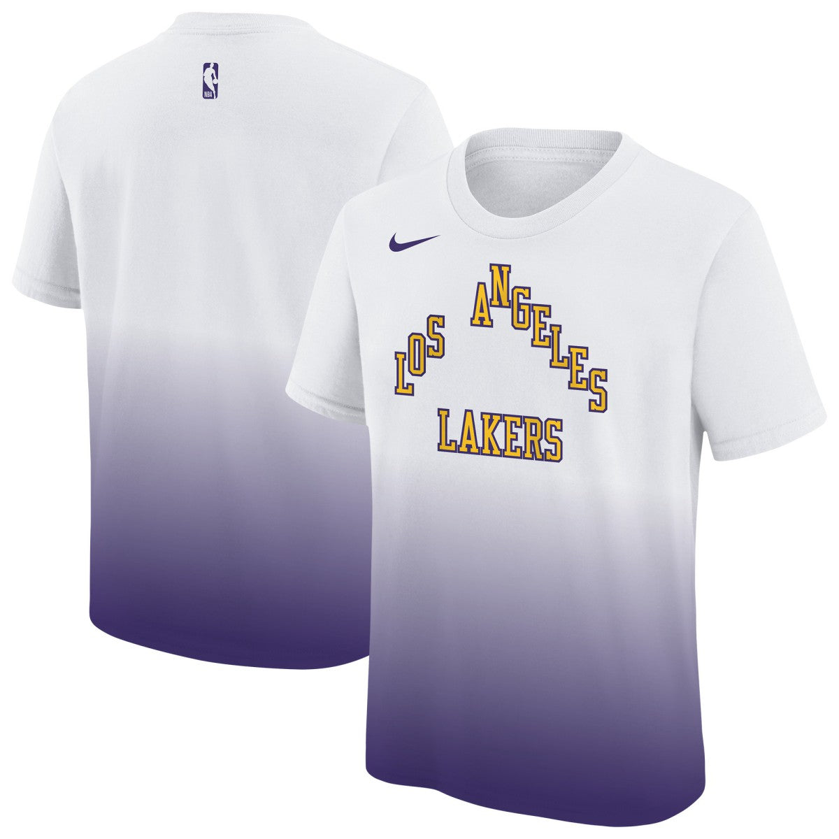 Nike - Los Angeles Lakers Youth 2025/26 City Edition Max90 T-Shirt - White/Purple