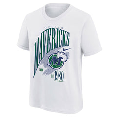 Nike - Dallas Mavericks Youth Hardwood Classics Champs Max90 T-Shirt - White
