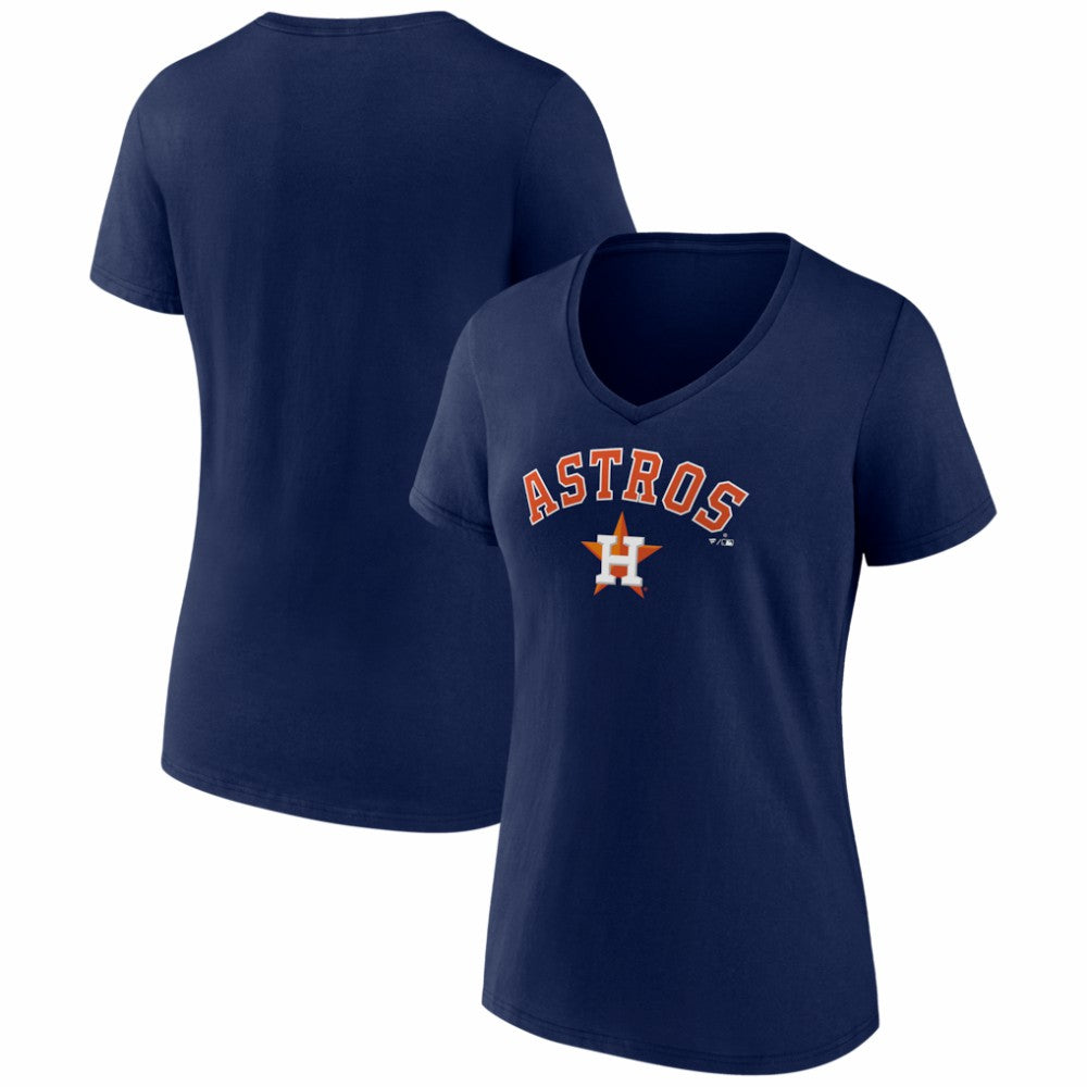 Houston Astros Women's Logo V-Neck T-Shirt Lifestyle