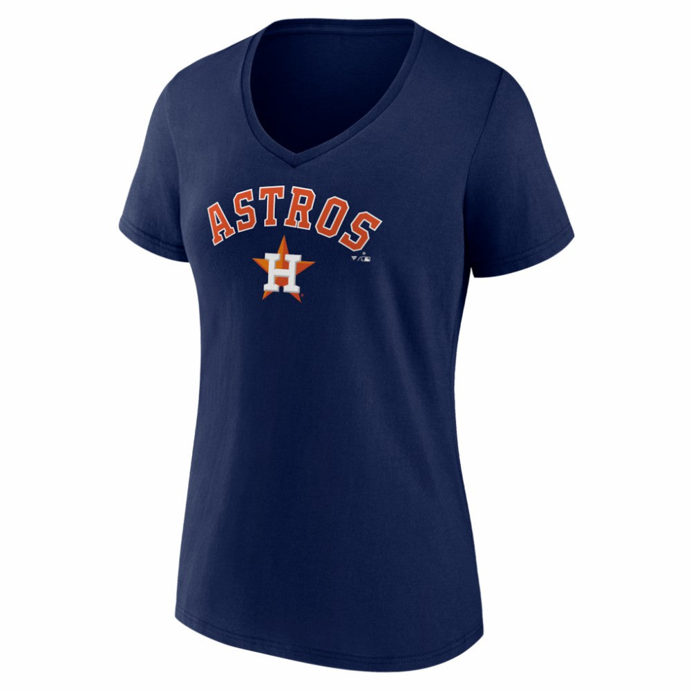 Houston Astros Women's Logo V-Neck T-Shirt Lifestyle