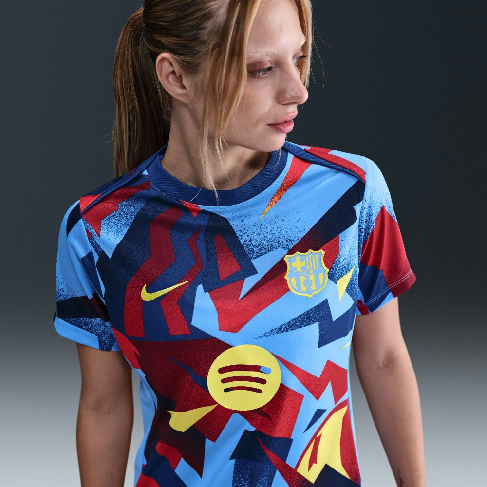 Nike Barcelona Women's 2025/26 Academy Pro Pre-Match Performance Dri-FIT Top - Blue
