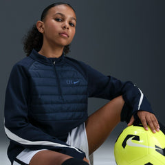 Nike Chelsea Youth 2025/26 Academy Winter Warrior Drill Training Top - Navy