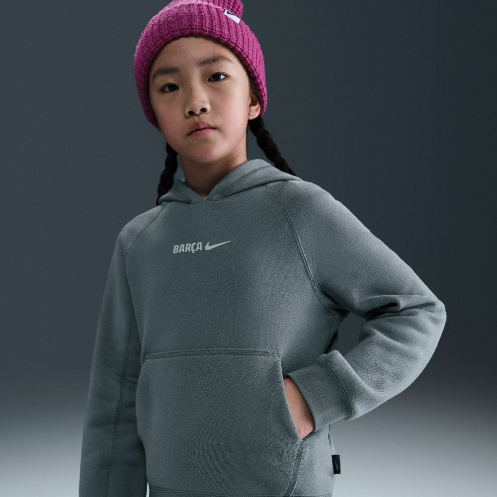 Nike Barcelona Youth Air Raglan Hoodie - Gray