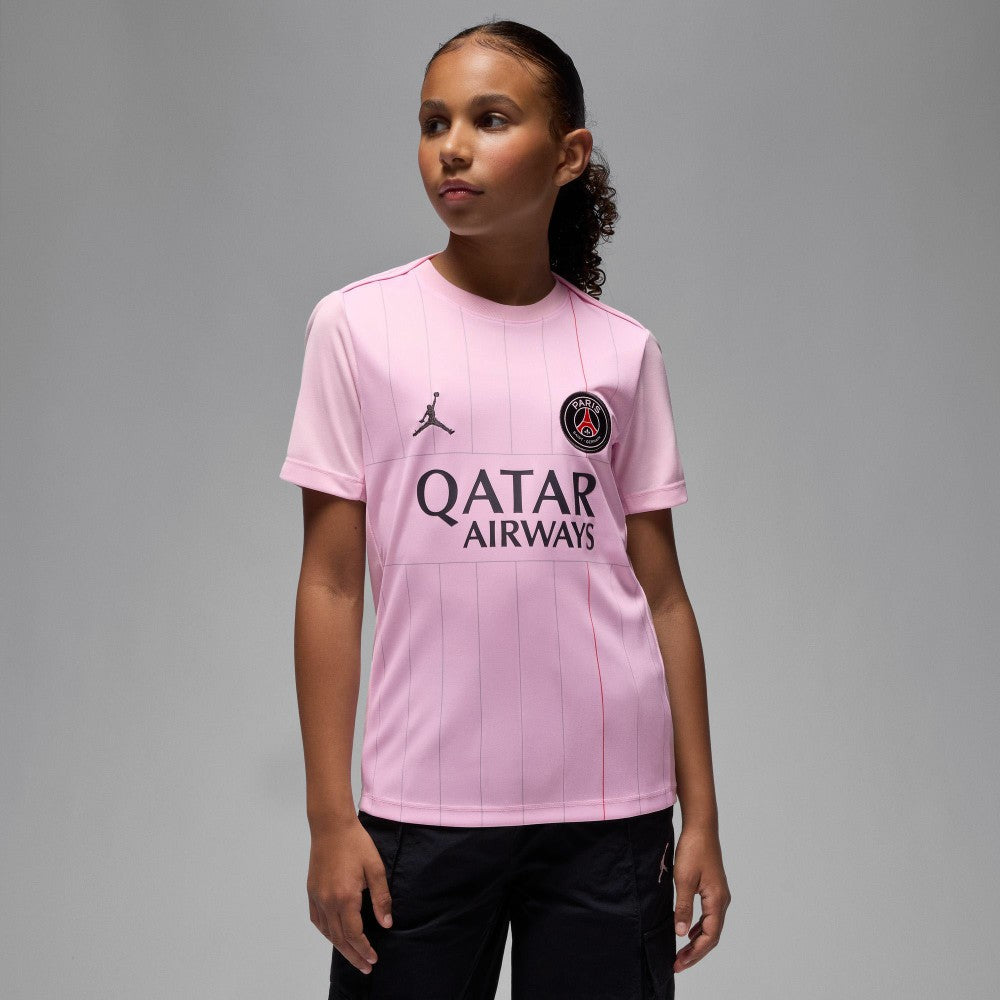 Jordan Paris Saint-Germain Jordan Brand Youth 2025/26 Fourth Academy Pro Pre-Match Top - Pink