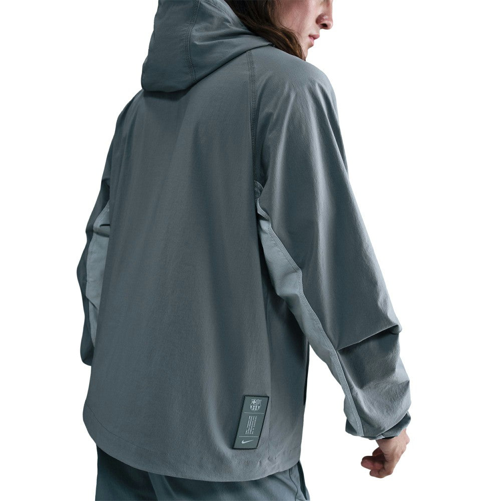 Nike Barcelona Special Edition Full-Zip Woven Fleece Jacket - Gray