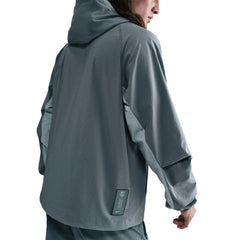 Nike Barcelona Special Edition Full-Zip Woven Fleece Jacket - Gray