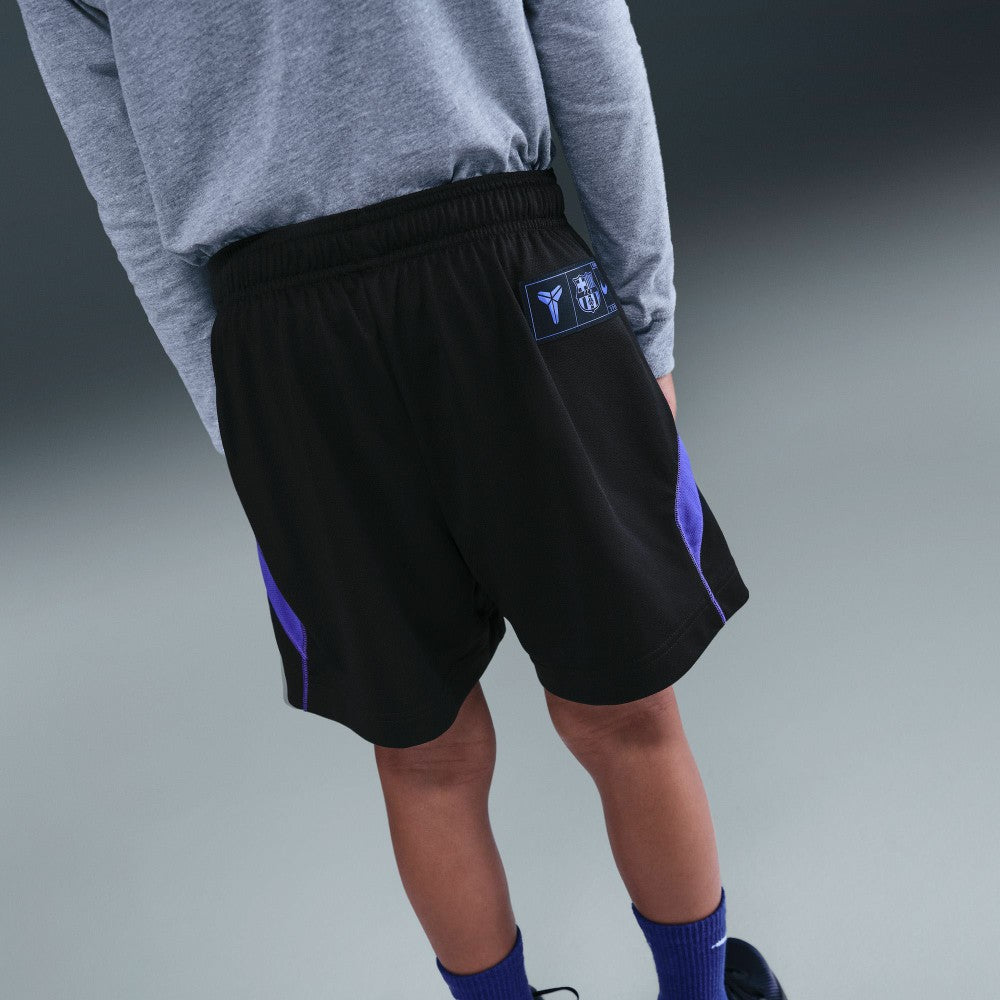 Nike Barcelona Youth 2025/26 Away Kobe Fundamental Dri-FIT Shorts - Black