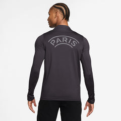 Nike Paris Saint-Germain Strike Drill Quarter-Zip Long Sleeve Dri-FIT Top - Anthracite