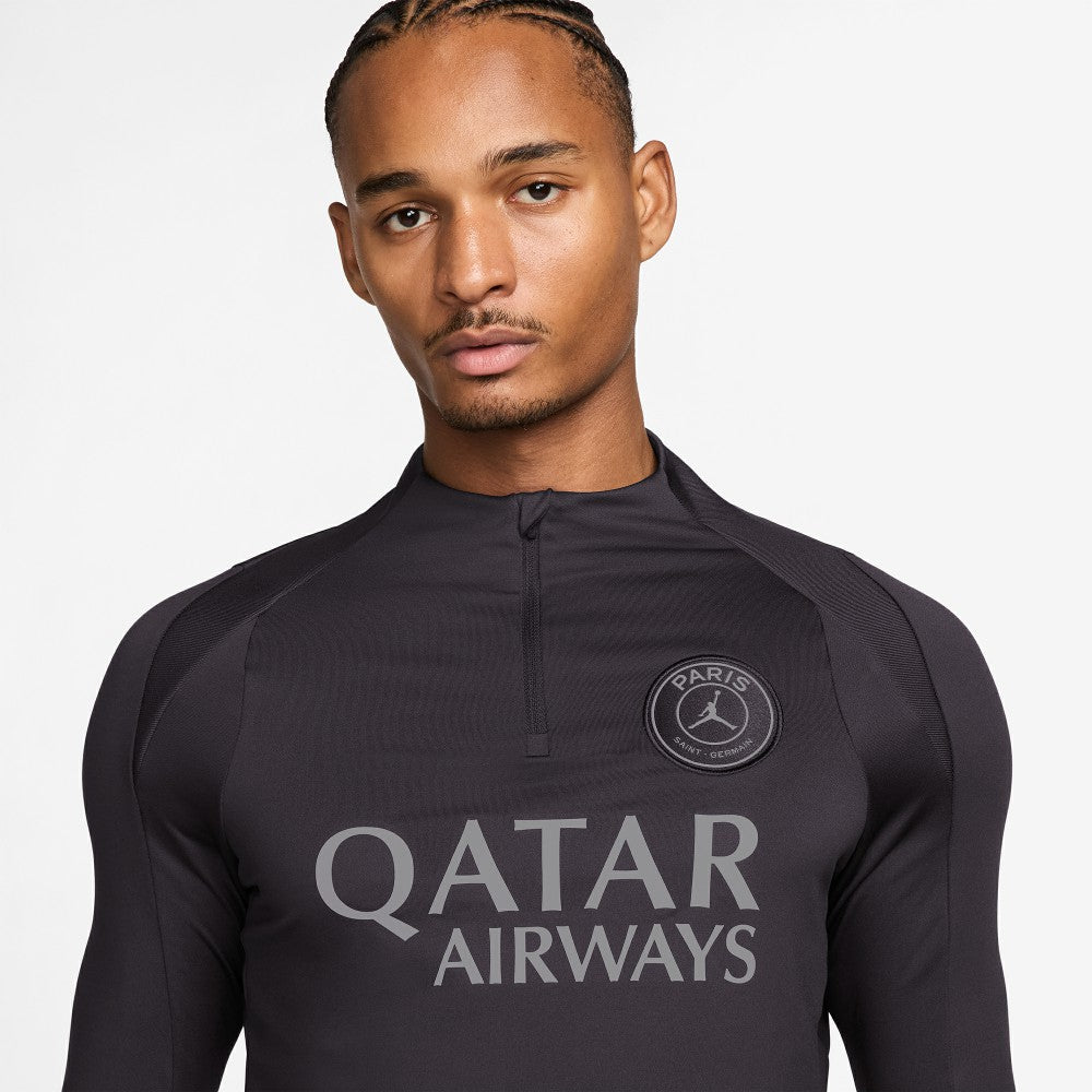 Nike Paris Saint-Germain Strike Drill Quarter-Zip Long Sleeve Dri-FIT Top - Anthracite