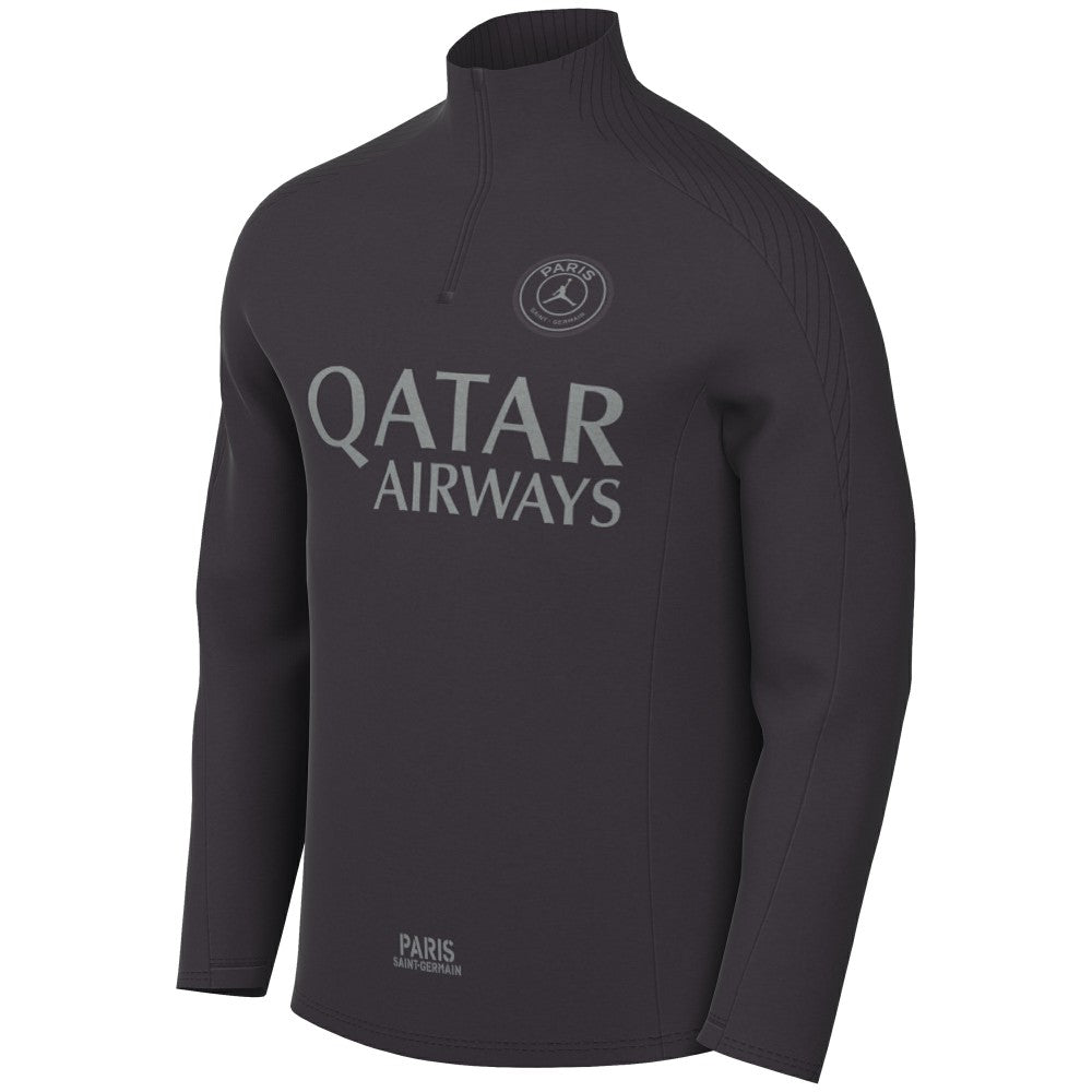 Nike Paris Saint-Germain Strike Drill Quarter-Zip Long Sleeve Dri-FIT Top - Anthracite