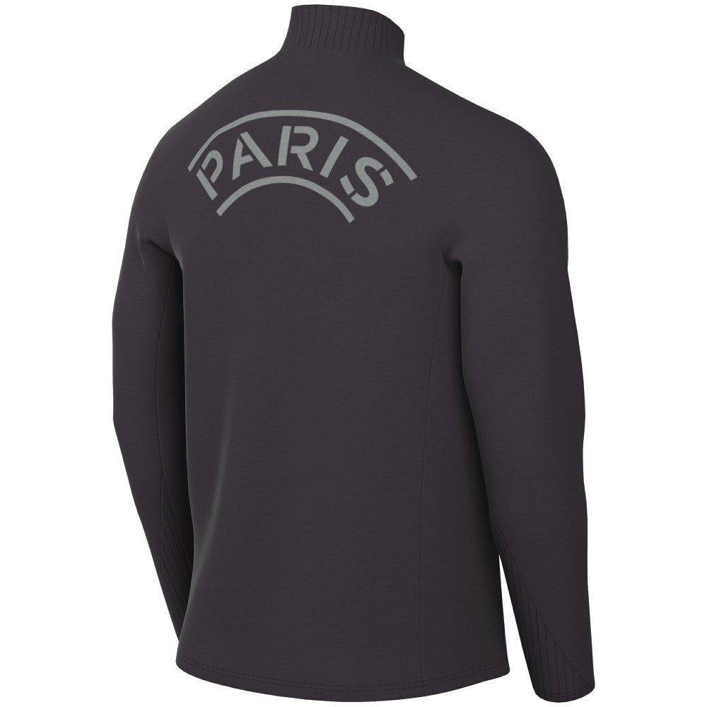 Nike Paris Saint-Germain Strike Drill Quarter-Zip Long Sleeve Dri-FIT Top - Anthracite