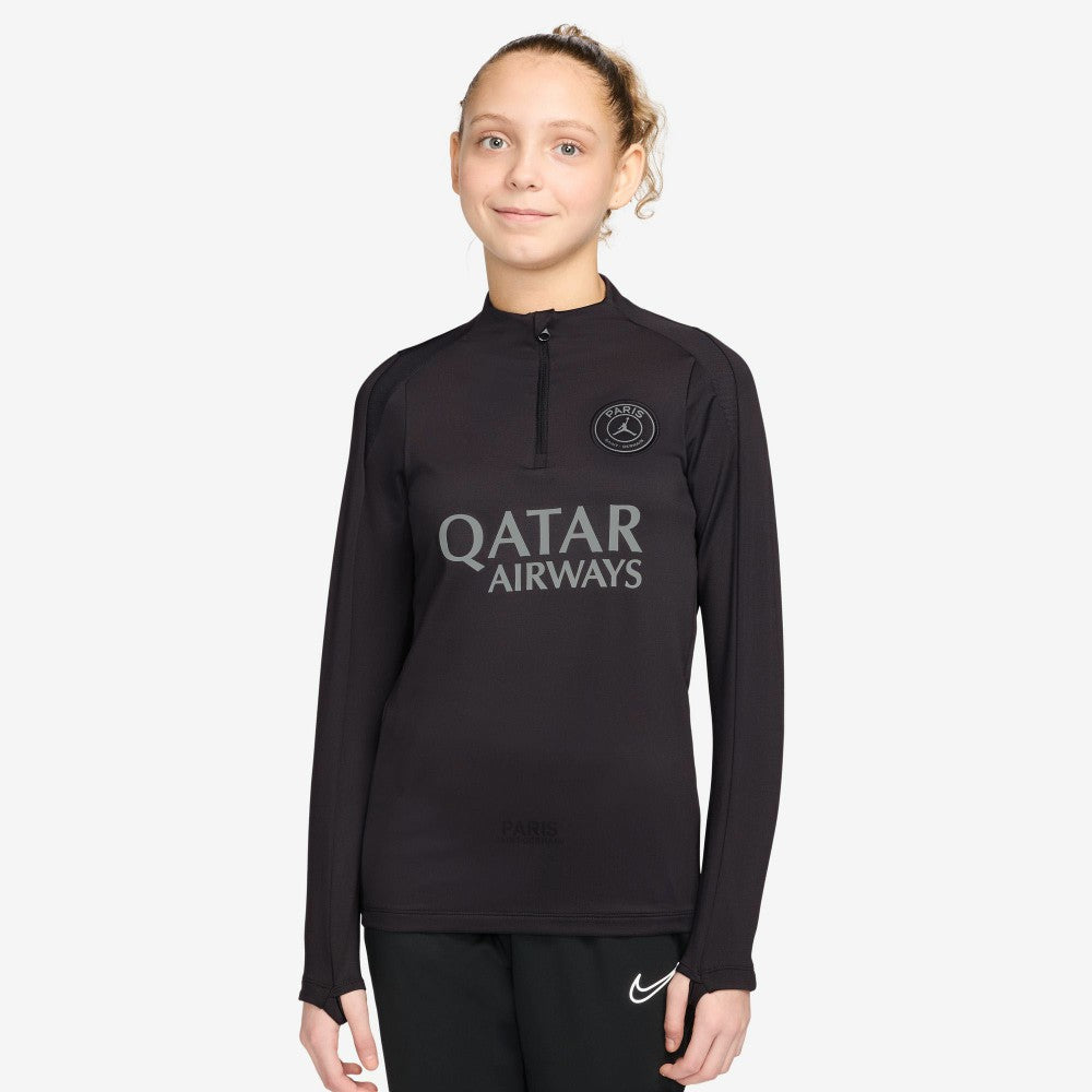 Jordan Paris Saint-Germain Jordan Brand Youth 2025/26 Fourth Strike Training Drill Top - Black