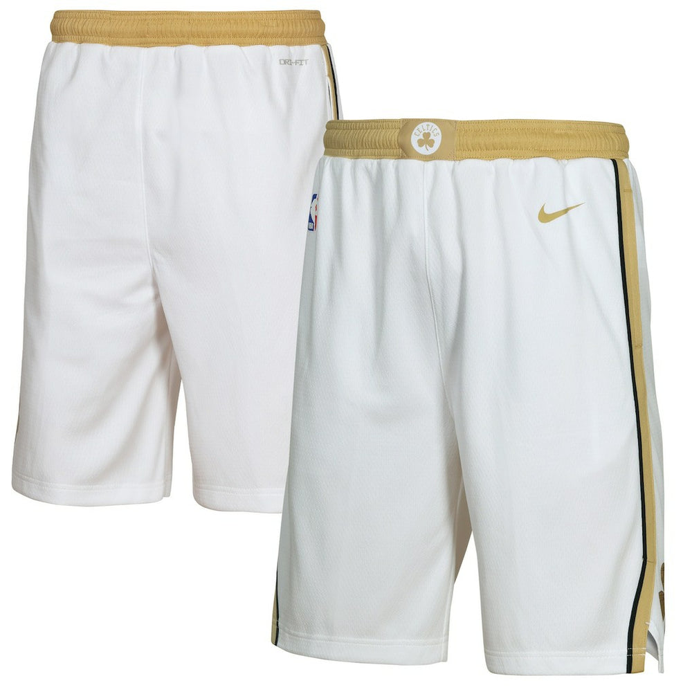 Nike - Boston Celtics Youth 2025/26 City Edition Swingman Performance Shorts - White
