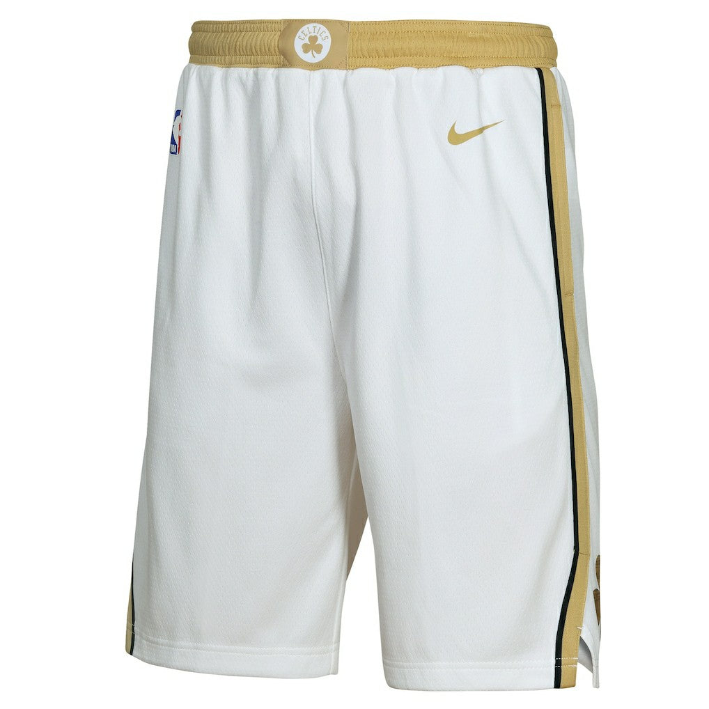 Nike - Boston Celtics Youth 2025/26 City Edition Swingman Performance Shorts - White