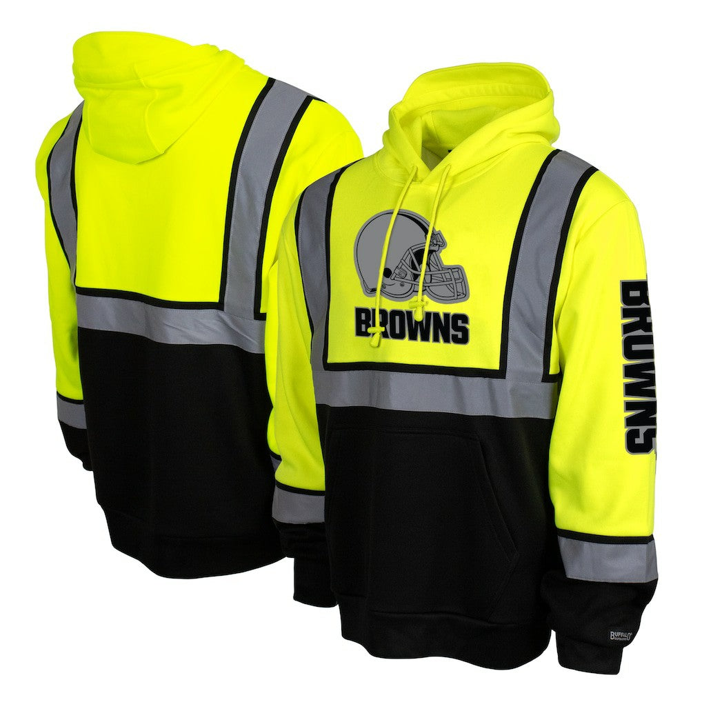 Cleveland Browns High-Visibility Safety Hooded Sweatshirt Yellow - NFL