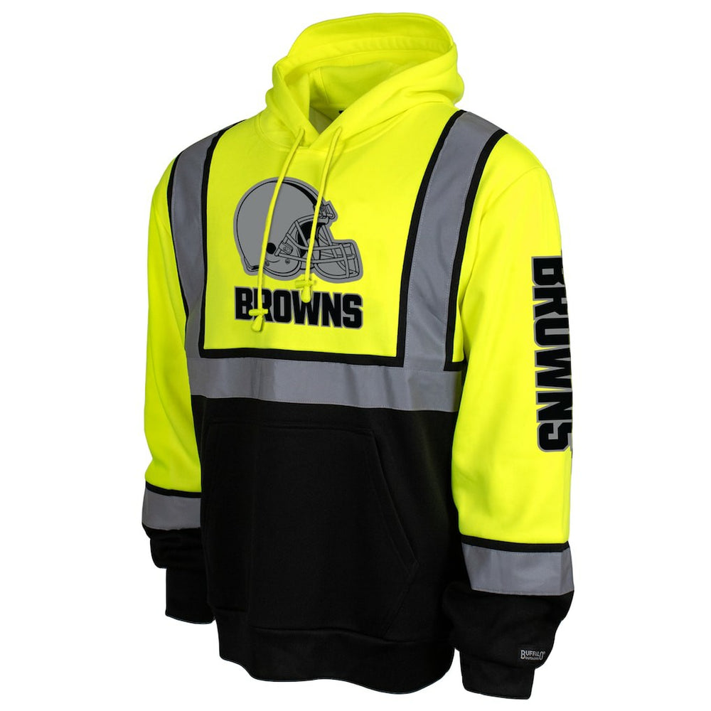 Cleveland Browns High-Visibility Safety Hooded Sweatshirt Yellow - NFL
