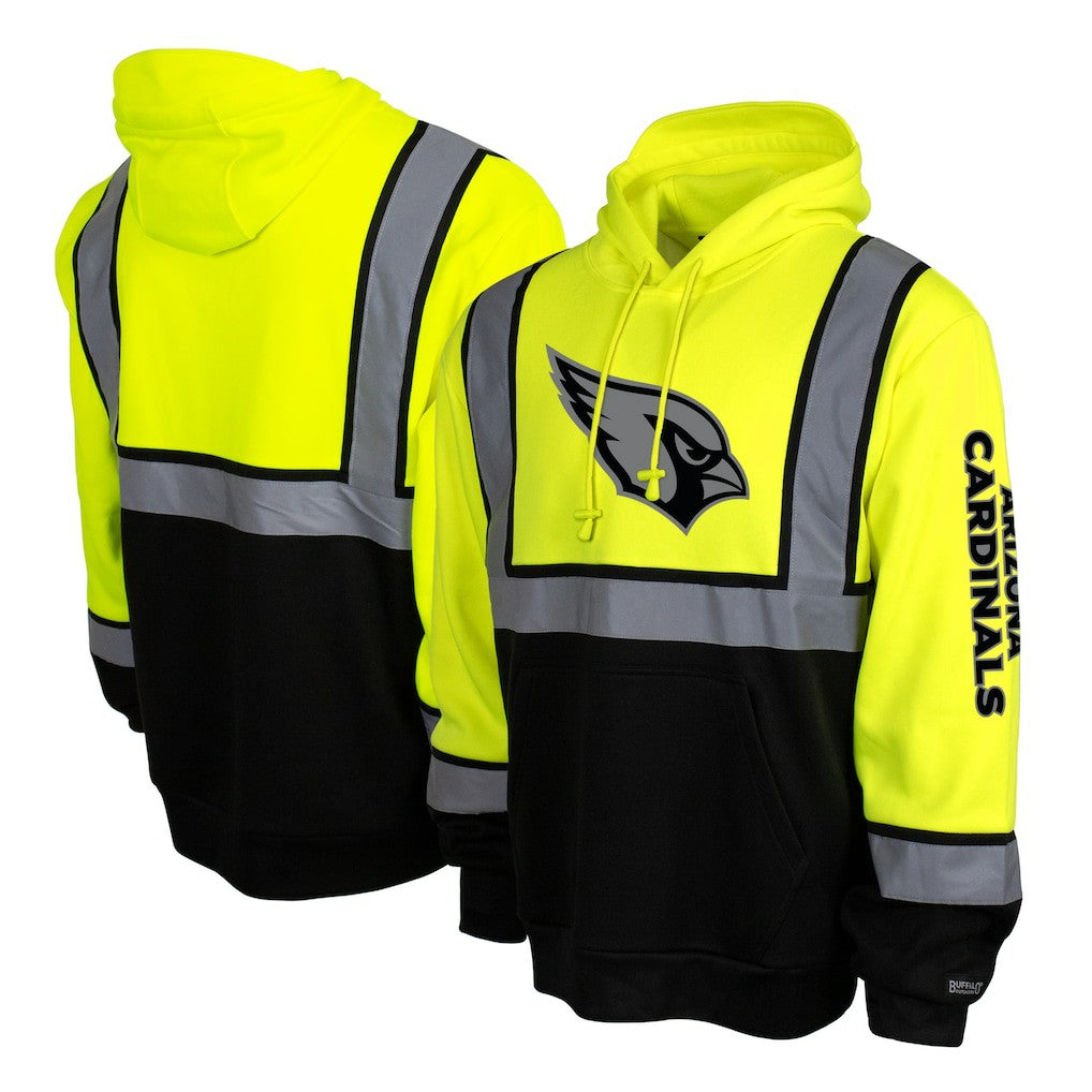 Arizona Cardinals High-Visibility Safety Hooded Sweatshirt Yellow - NFL