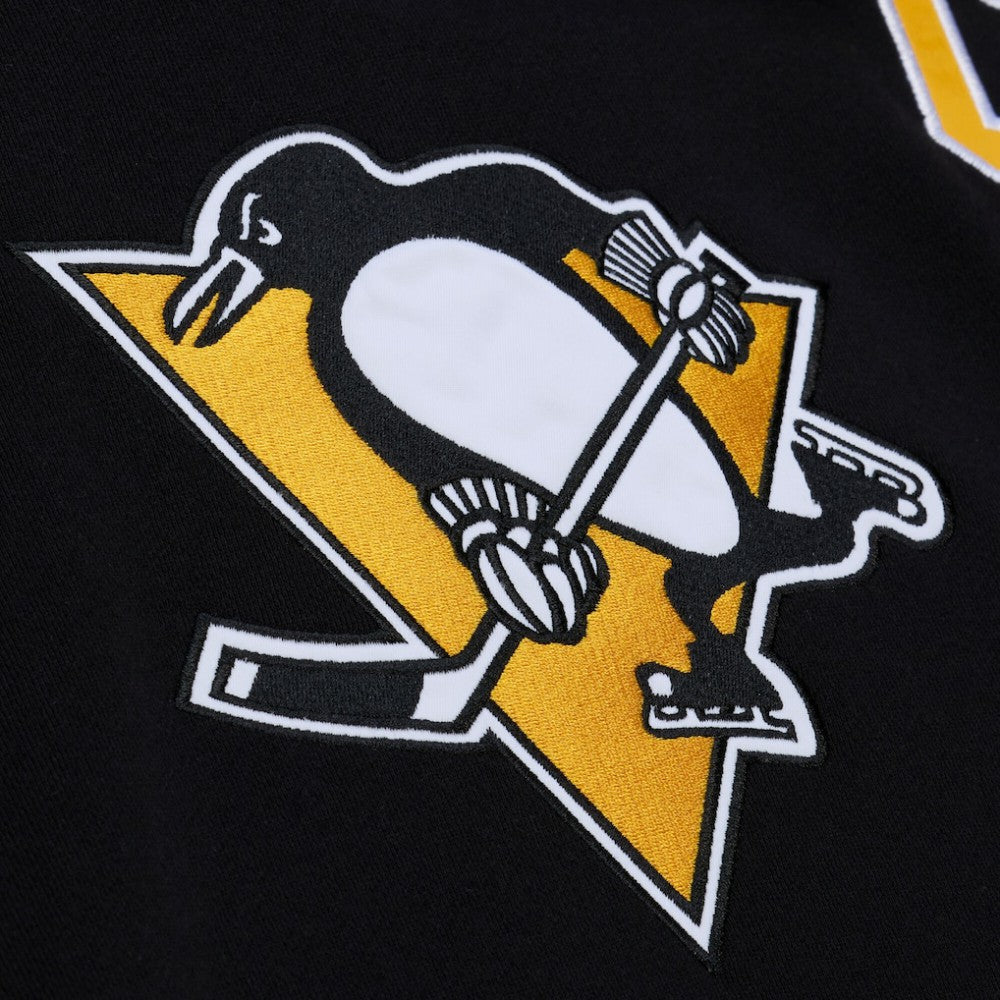 Mario Lemieux Pittsburgh Penguins Mitchell & Ness 1992 Name & Number Premium Pullover Hoodie Black